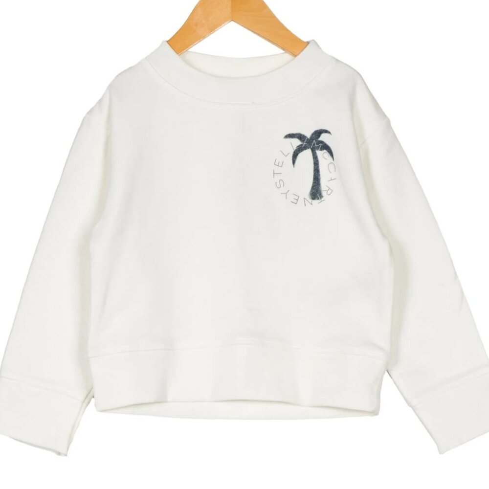 NWT Stella McCartney Palm Tree Logo Crewneck Sweatshirt - 6